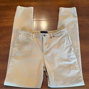 America Eagle Outfitters Men’s Next Level Flex Slim Dark Khaki Pants 32 x 36